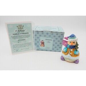 G. DeBrekht 2000 Happy Snowman Whimsical Snowman Series Limited Edition 767/2500